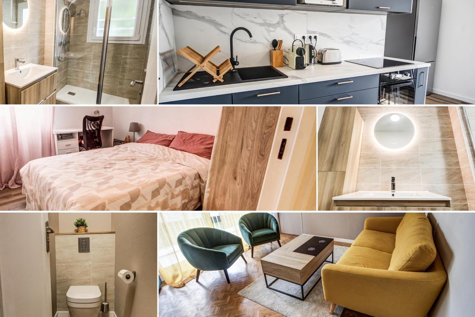 Suite T5 Rennes Gare - Parking Prive Gratuit Bagian luar foto